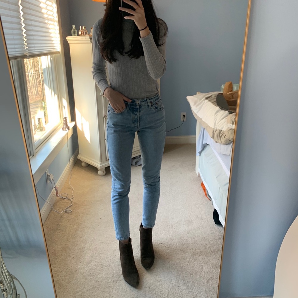 Levi’s 501 skinny in tango light from revolve